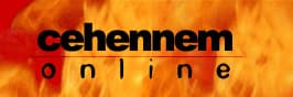 cehennem online — özgün alevli logo